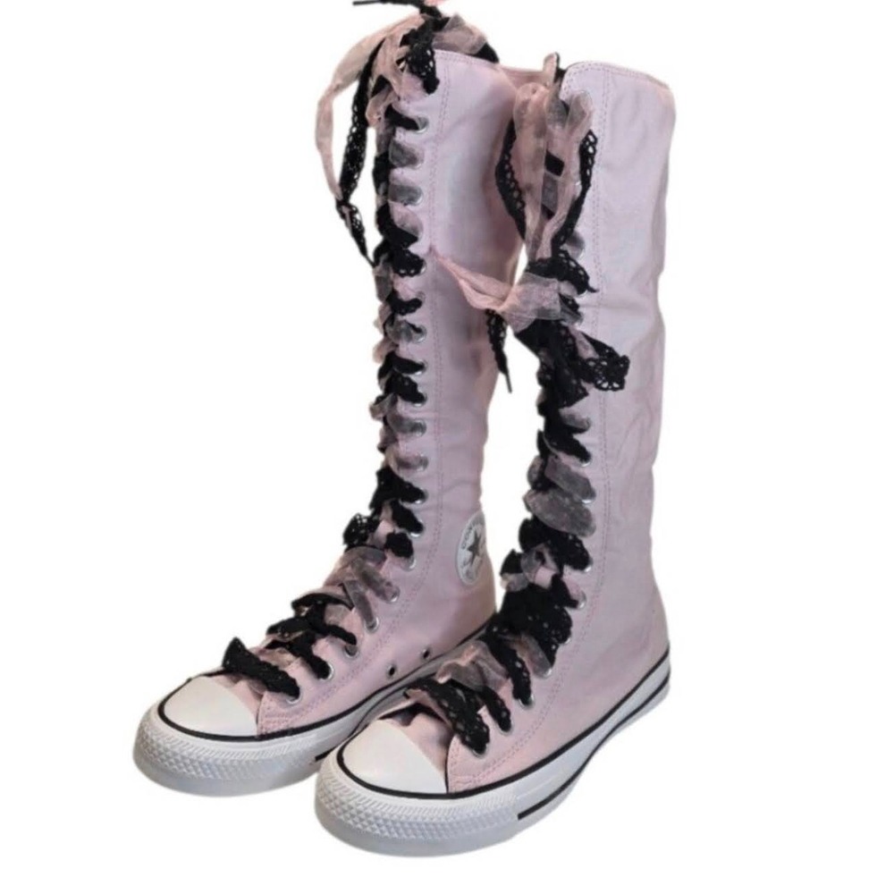 Women Sz 8.5 Converse Sneakers Chuck Taylor All Star XX-High Double Lace A16385C - Picture 3 of 7